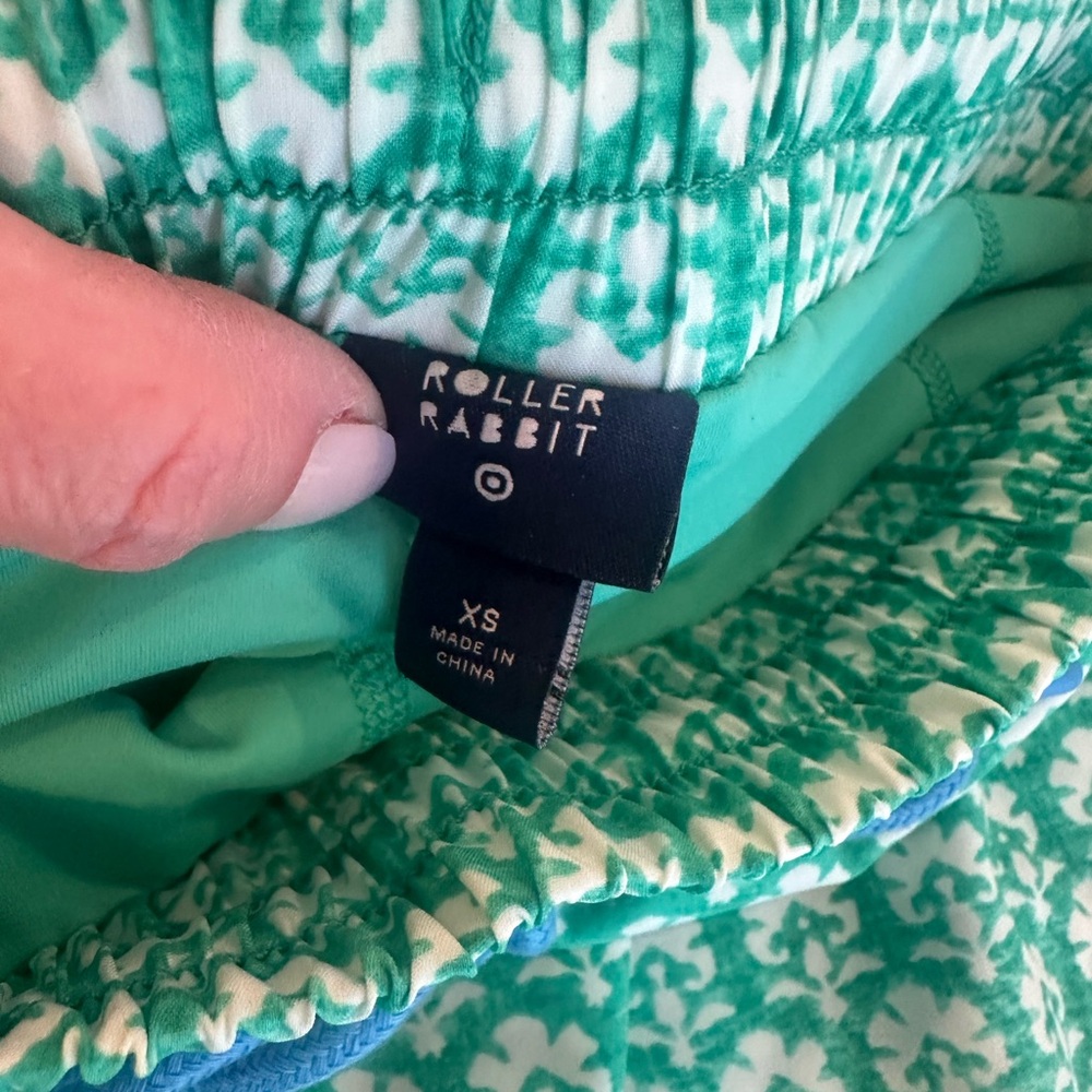 Roller Rabbit x Target Green Patterned Shorts wit… - image 2